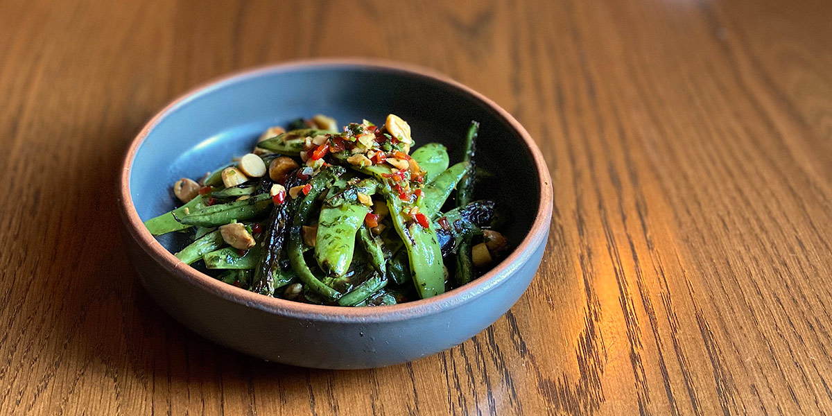 Charred SouthWinds Green Beans